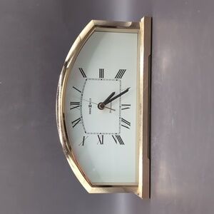 Howard Miller Brass Finish Westminster Chime Mantel / Desk Clock - Model #4RH653